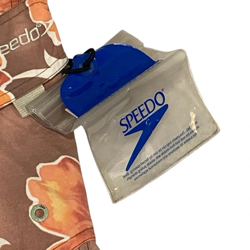 Speedo Tropical Print Surfer Shorts Swim Trunks - GUC - Men’s XL